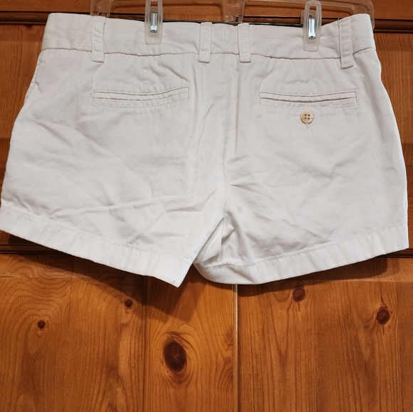 J. Crew 100% Cotton Chino Shorts Broken-In Size 6, White - Picture 2 of 5